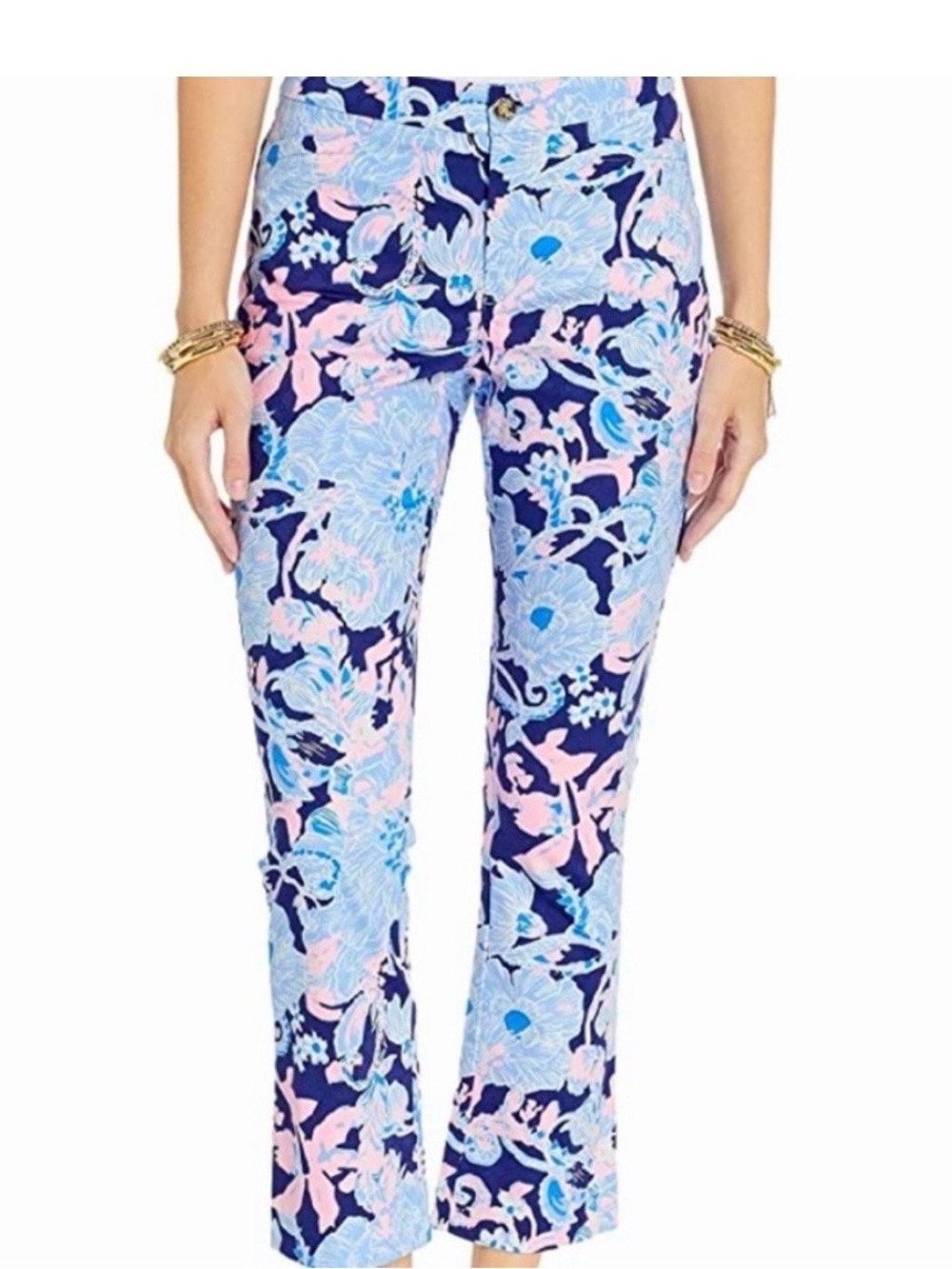Lilly Pulitzer Kelly High Rise Crop Flare Pants size 6